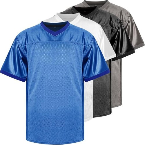 Blank Football Jersey, Sports T-Shirt Hip Hop Jersey for Party