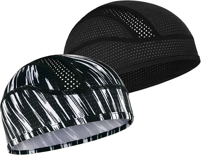 Cooling Skull Cap Breathable Mesh Sweat Control Helmet Liner for Men