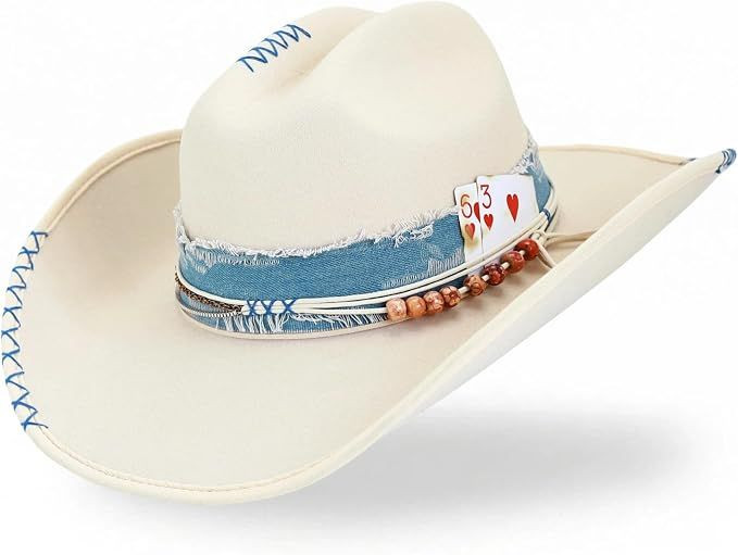 Cowboy Hat for Men and Women - Cattleman Wide Brim Western Cowgirl Hat with Gift Packaging
