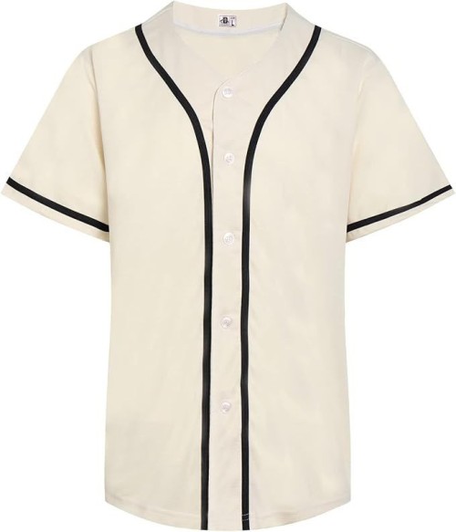 Plain Baseball Jerseys for Men Women Button Down Softball Shirts