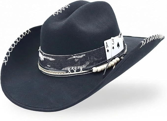 Cowboy Hat for Men and Women - Cattleman Wide Brim Western Cowgirl Hat with Gift Packaging