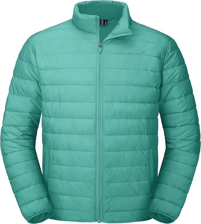Mens Puffer Jacket Lightweight Water Shedding Warm Winter Coats
