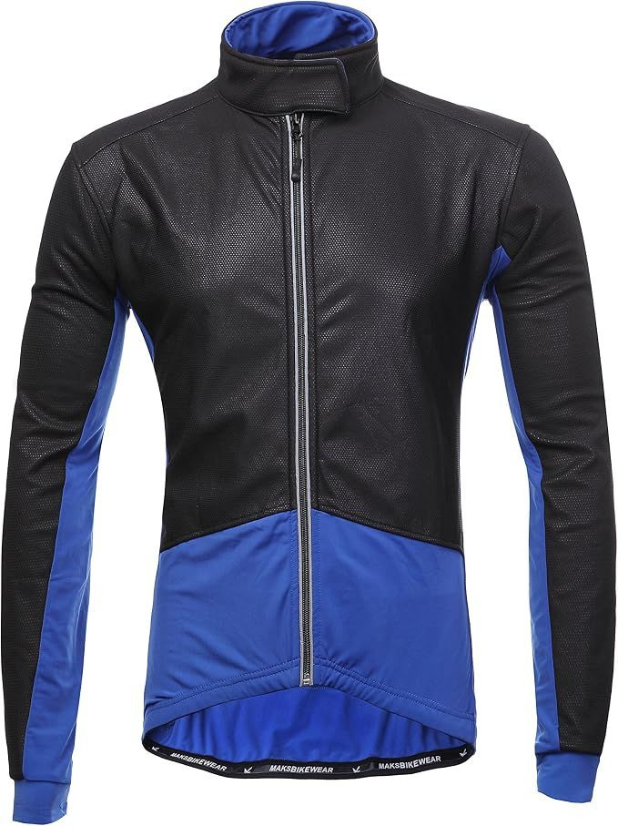 Mens Thermal Cycling Jacket Long Sleeve Snow Water Reflective Windproof Firewall Winter Biking Jacket
