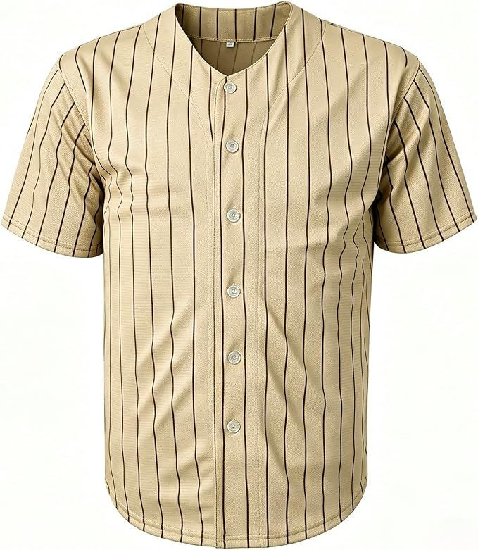 Plain Hip Hop Hipster Baseball Jersey Button Down Shirts Sports Uniforms Men Women Jersey