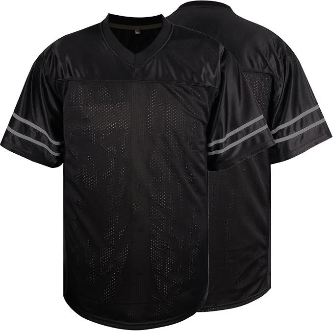 Blank Football Jersey, Sports T-Shirt Hip Hop Jersey for Party