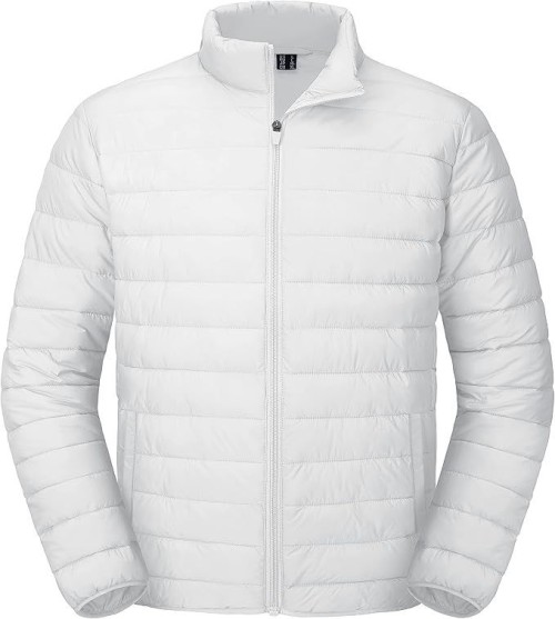 Mens Puffer Jacket Lightweight Water Shedding Warm Winter Coats