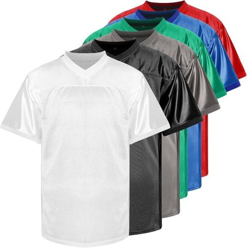 Blank Football Jersey, Sports T-Shirt Hip Hop Jersey for Party