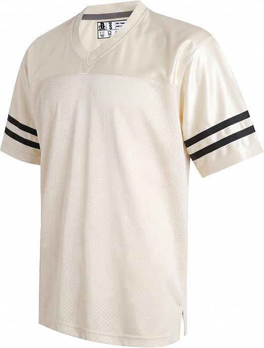 Football Jerseys for Men Unisex Workout Dry-Fit Shirts Sports Uniforms Casual Tops