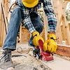 Leather Work Gloves: Cowhide Gardening Work Gloves,