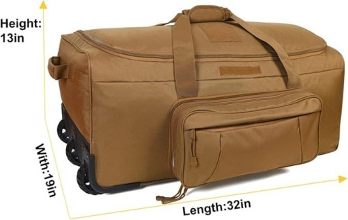 Travel Duffle Bag With Wheels Expandable Rolling Travel Bag for Men