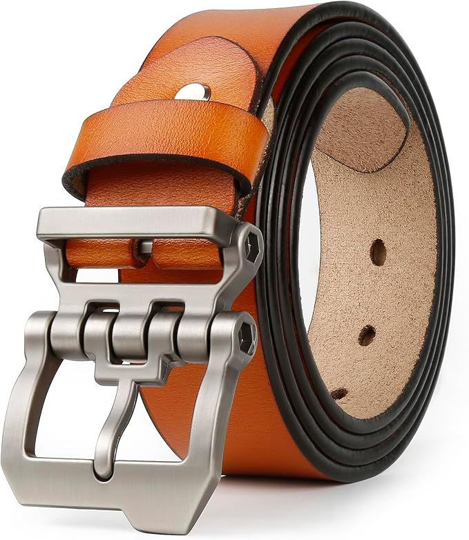 Mens Big and Tall Leather Belt Stylish and Durable Gift for Him