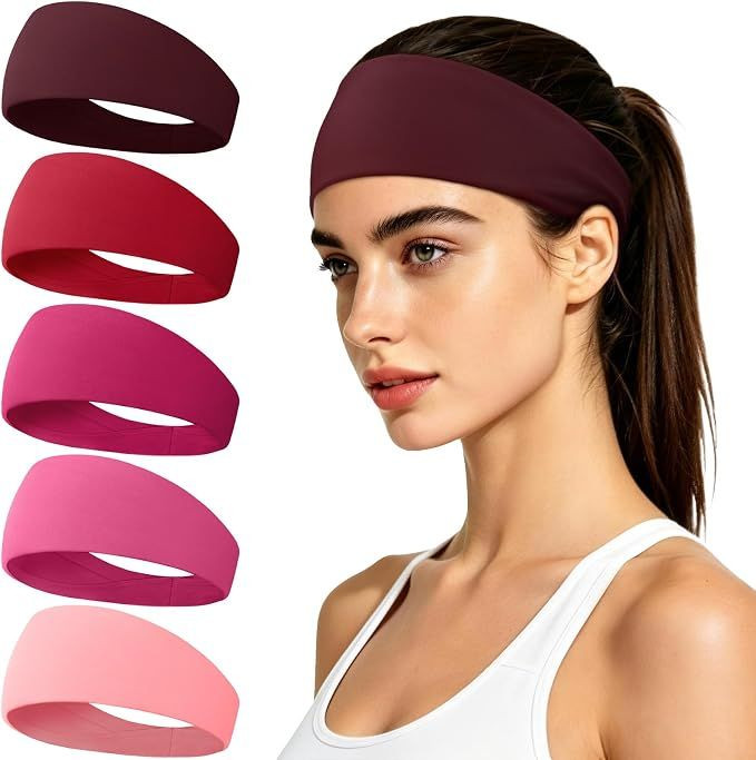 Moisture Wicking Sweat Band Headband for Running and Sports