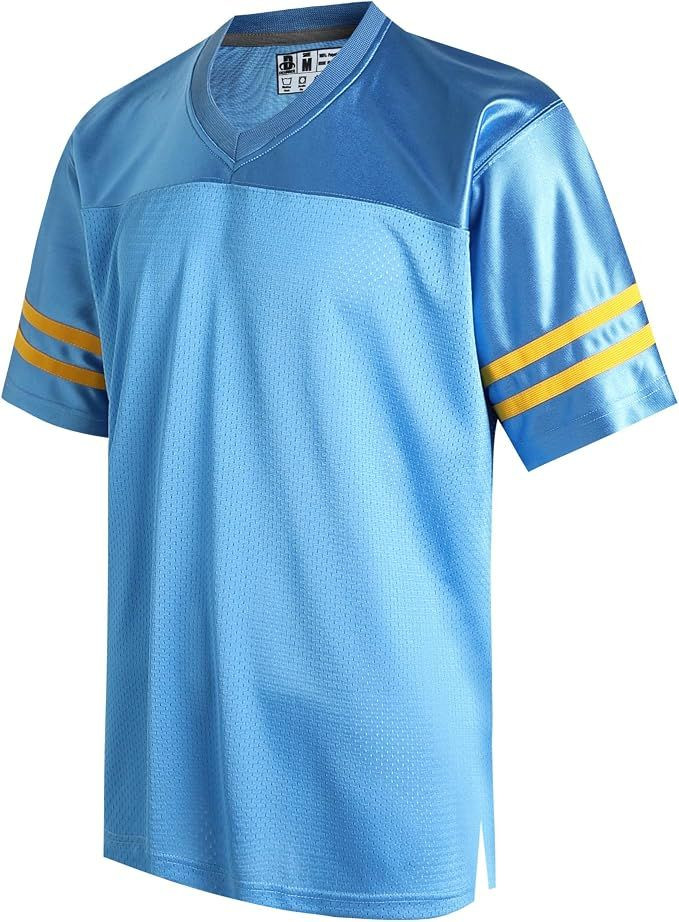 Football Jerseys for Men Unisex Workout Dry-Fit Shirts Sports Uniforms Casual Tops