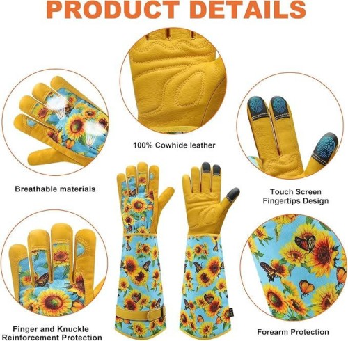 Garden Gloves for Women,Gardening Gloves,Gardening Gift for Lady,Blue,M