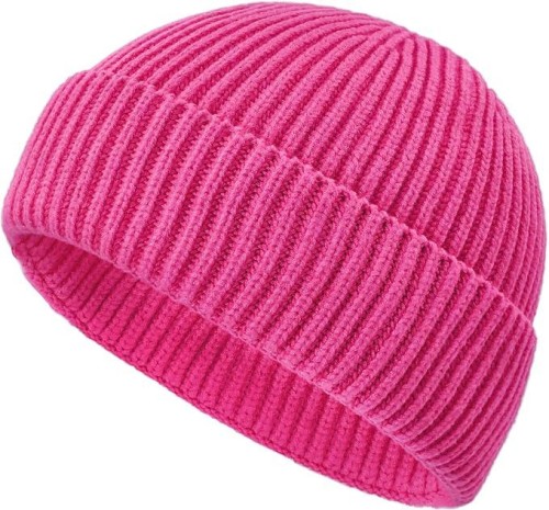 Wool Fisherman Beanies for Men Knit Fall Winter Beanie Hat Skull Cap