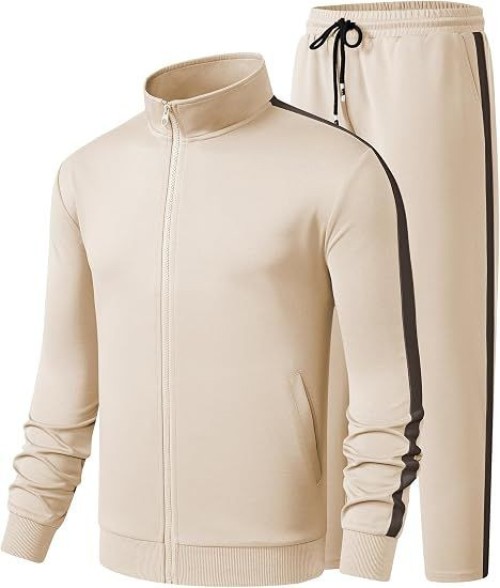 Mens Tracksuits 2 Piece Sweat Suit Full Zip Jacket & Sweatpants Full Zip Casual Jacket, Joggers, Loungewear, Warm Up