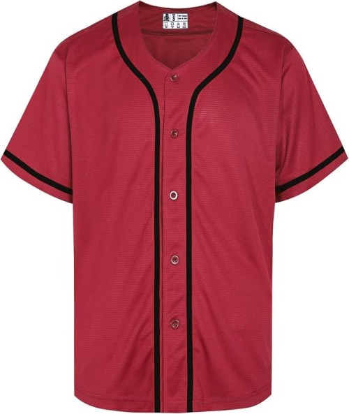 Plain Baseball Jerseys for Men Women Button Down Softball Shirts