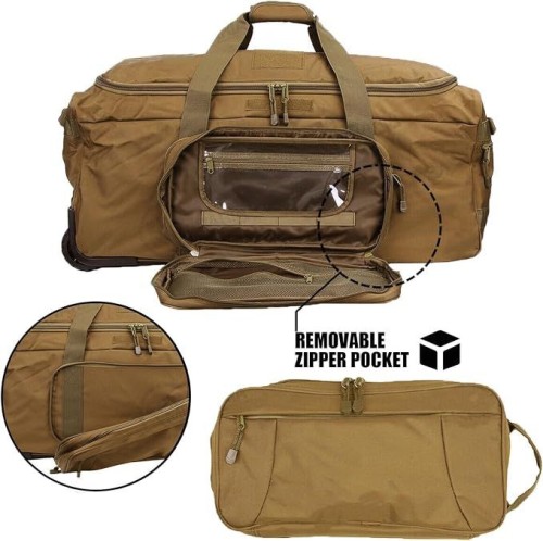 Travel Duffle Bag With Wheels Expandable Rolling Travel Bag for Men