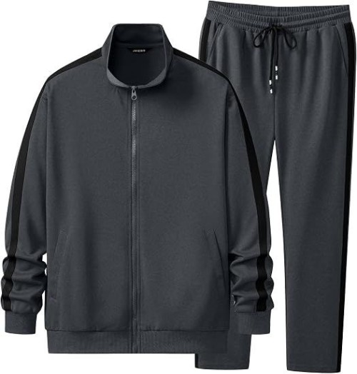 Mens Tracksuits 2 Piece Sweat Suit Full Zip Jacket & Sweatpants Full Zip Casual Jacket, Joggers, Loungewear, Warm Up