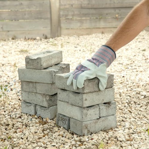 Leather Work Gloves for Construction, Gardening and General Work