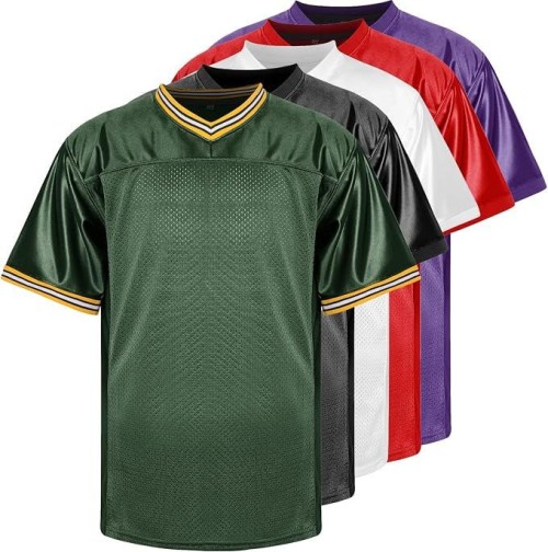 Blank Football Jersey, Sports T-Shirt Hip Hop Jersey for Party