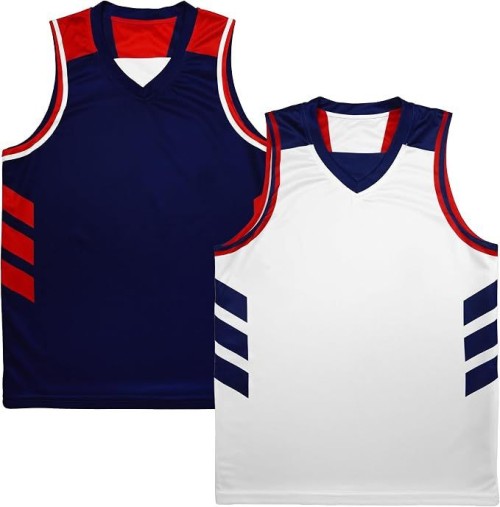Youth Reversible Basketball Jersey, Sports Athletic Shirt for Kids Boys