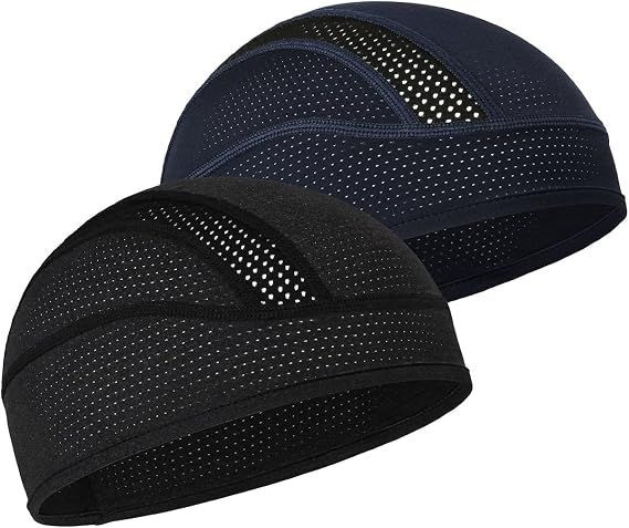 Cooling Skull Cap Breathable Mesh Sweat Control Helmet Liner for Men
