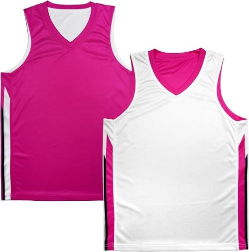 Youth Reversible Basketball Jersey, Sports Athletic Shirt for Kids Boys