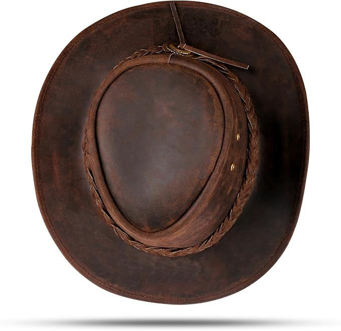 Leather Cowboy hat Also Worn as Outback hat Western Vintage Australian Hats for Men & Women
