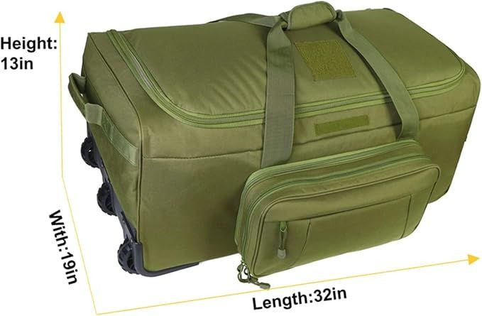120L Travel Duffle Bag With Wheels Expandable Rolling Travel Bag for Men