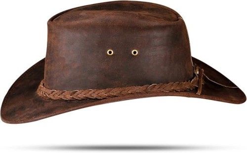 Leather Cowboy hat Also Worn as Outback hat Western Vintage Australian Hats for Men & Women