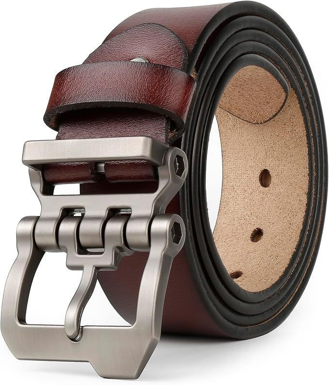 Mens Big and Tall Leather Belt Stylish and Durable Gift for Him