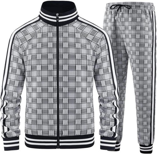 Track Suits for Men Set Plaid