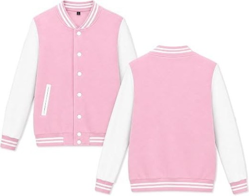 Mens Womens Varsity Baseball Jacket Casual Letterman Bomber Windbreaker Lightweight Coat