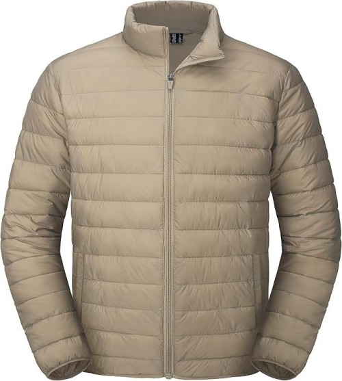 Mens Puffer Jacket Lightweight Water Shedding Warm Winter Coats