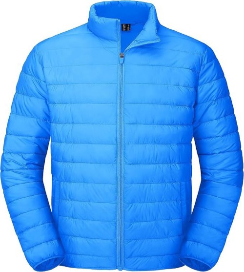 Mens Puffer Jacket Lightweight Water Shedding Warm Winter Coats