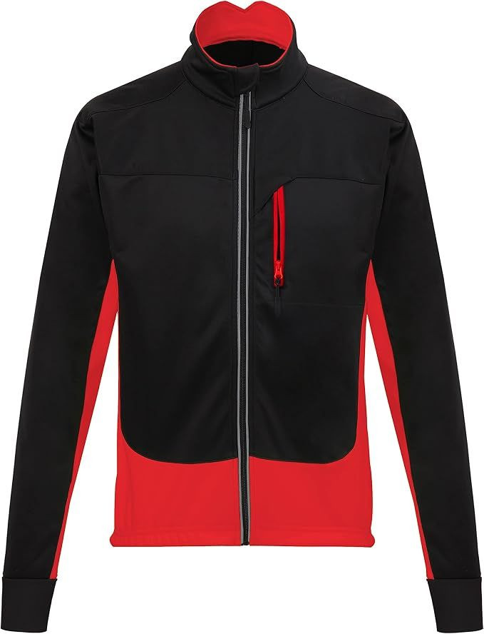 Mens Thermal Cycling Jacket Long Sleeve Snow Water Reflective Windproof Firewall Winter Biking Jacket