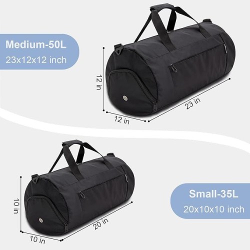 Gym Bag for Men & Women with Shoe & Wet Compartment, Travel Duffle Bag for Sports, Fitness & Workout