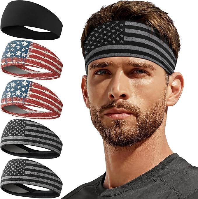 Moisture Wicking Sweat Band Headband for Running and Sports