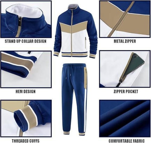Premium Quality Customized Hooded Mens Winter Streetwear Fleece Tracksuit Sets-Stylish Reversible Breathable Eco-Friend
