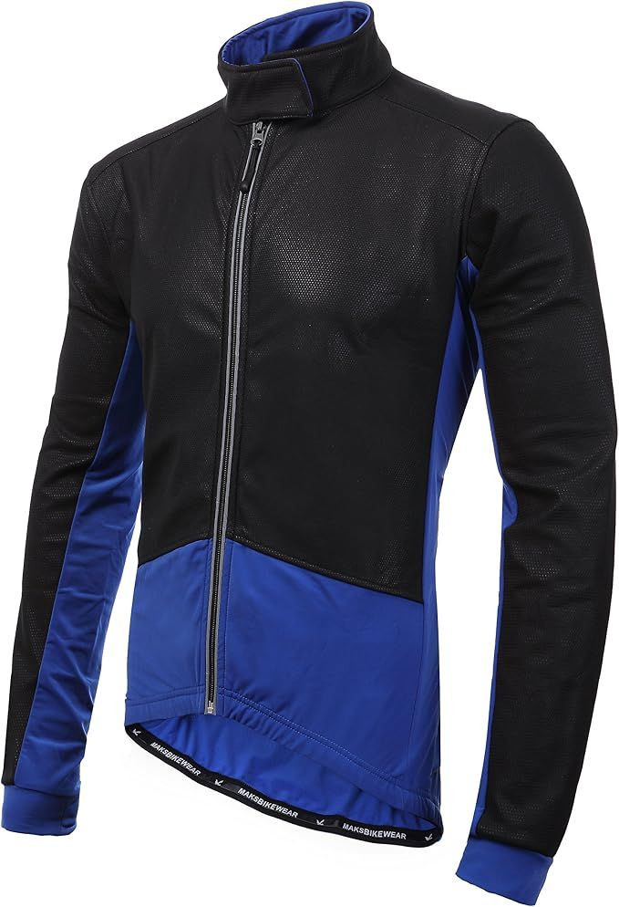 Mens Thermal Cycling Jacket Long Sleeve Snow Water Reflective Windproof Firewall Winter Biking Jacket
