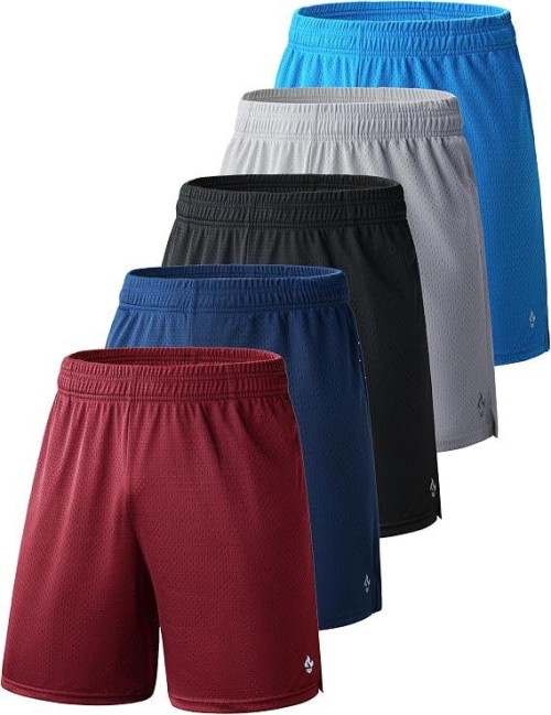 Boys Athletic Mesh Basketball Shorts