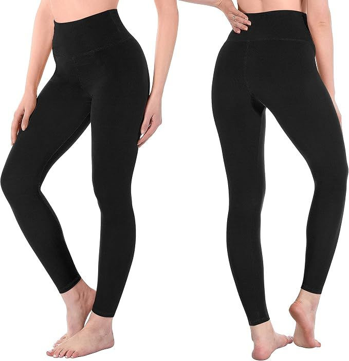 High Waisted Leggings for Women - Full Length Capri Buttery Soft Yoga Pants for Workout Athletic